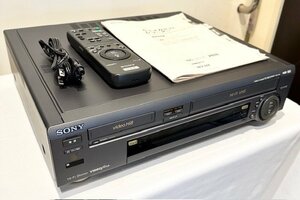 程度良好！SONY　ソニー　Hi8+VHSビデオデッキ　WV-H4　取説・純正リモコン　VHS動作確認済み