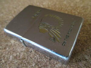 ZIPPO 『ON THE WILD WORLD IMDIAN』1998年11月製造 インディアン ネイティブアメリカン 先住民族 オイルライター ジッポー 廃版激レア