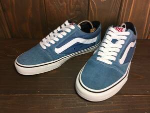 ★VANS バンズ US企画 TNT FIVE 5 青×白 スエード 27.0cm 美品 Used 検 TNT 5 トニー トルフィーヨ オールドスクール ハーフキャブ