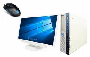 【サポート付き】【超大画面22インチ液晶セット】NEC MB-J Windows10 PC メモリ:8GB HDD:2TB & 【最新版】ゲーミングマウス X9 usb有線