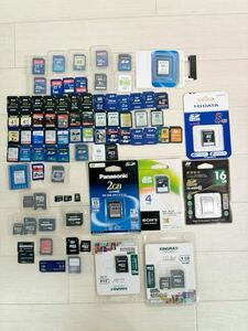 [ML5656-19]1円〜現状品！SDカード　microSD mini SDカードなど大量まとめ　デジカメ　ゲーム機　色々