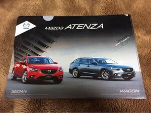 【純正】マツダ アテンザ クリアファイル セダン ワゴン MAZDA ATENZA アイ アクティブセンス i-ACTIVSENSE