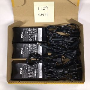 （1129SM11）送料無料/中古/DELL デル/FA65NS0-00(PA-12/YT886)/19.5V/3.34A/純正 ACアダプタ 3個セット