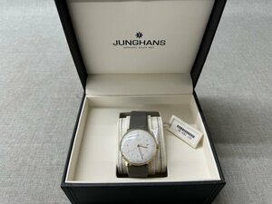 【未使用に近い】JUNGHANS ユンハンス マックスビル オートマチック腕時計 ケースサイズφ38mm 027-7806-00 定価232.100- (049106）