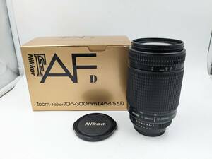 1000円～★Nikon ニコン Zoom-NIKKOR 70-300mm f/4〜f/5.6D★カメラ レンズ Lens 中古 現状品 箱付き