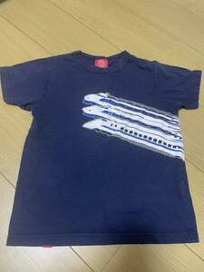 美品　OJICO オジコ 乗物　新幹線　特急　電車　半袖Tシャツ 120 130 親子コーデ　兄弟コーデ　お揃い　鉄道　貨物列車　レア　引退車両