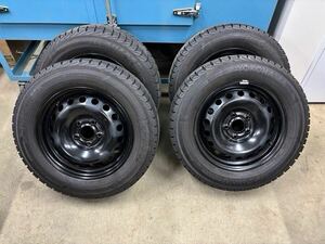 195/65R15 91T IG52 スタッドレスタイヤ4本セットホイール付(スチール)6J×15H2 