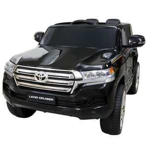 電動乗用カー TOYOTA LAND CRUISER ブラック [JJ2022] SIS 電動 乗用玩具 乗用カー トヨタ 子ども