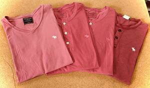 Abercrombie & Fitch ■ Tシャツ ４枚セット；size L《USED》