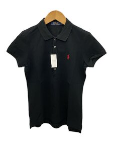 POLO RALPH LAUREN◆ポロシャツ/M/コットン/BLK/無地/0200011461