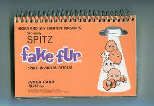 スピッツ 草野マサムネ★fake fur SPACE INVADERS ATTACK! 1998 パンフレット ★SPITZ ツアー パンフ aoaoya