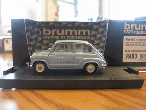 ★絶版ブルム1/43 FIAT600 1a serie "vettura di servizio RAI"1960 R483☆ケースヒビあり