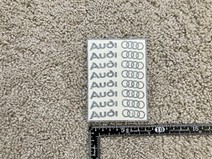 送料無料 AUDI アウディ リム カッティング ステッカー ブラック 