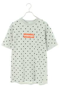 シュプリーム コムデギャルソンシャツ Tシャツ Polka Dot Box Logo Tee サイズ:L ボックスロゴドットTシャツ 中古 SB01