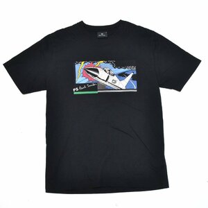 定価8800円 PAUL SMITH ポールスミス JET MONKEY プリントオーガニックＴシャツ 102557 011R Mサイズ メンズ トップス M964117