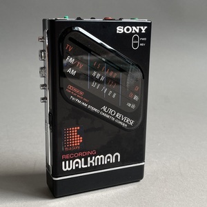 MS1866 ラジオ受信OK SONY ソニー RECORDING WALKMAN レコーディング ウォークマン WM-F203 ブラック (検)テープ 再生 録音 ポータブル