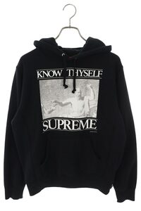 シュプリーム パーカー 19SS Know Thyself Hooded Sweatshirt サイズ:S フロントプリントパーカー 中古 OM10