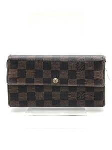 Louis Vuitton ルイヴィトン ダミエ ポルトフォイユ サラ ロングウォレット 長財布 ブラウン系 型番：N61734 シリアル：CA3029