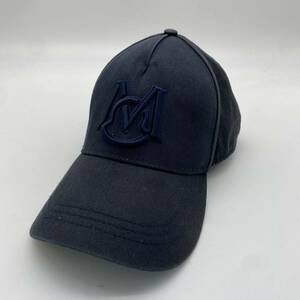 【最高峰】 MONCLER モンクレール ベースボール キャップ 帽子 ロゴ刺繍 MCロゴ ネイビー フリーサイズ スナップバック