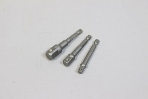 【送料無料】k1352 　6.35六角軸　3pcs　ソケットアダプター