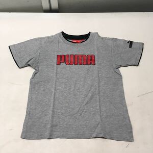 送料無料★PUMA プーマ★半袖Tシャツ　トップス★キッズ　子供　130★グレー#50807sNj99