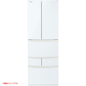 D1663YO ■1015【未使用品】冷凍冷蔵庫 462L フレンチドア 6ドア 東芝 GR-V460FK(EW) 24年製 野菜室がまんなか家電