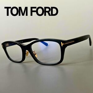 【1円スタート】 トムフォード メガネ TOM FORD アジアンフィット メンズ レディース 新品 スクエア ブラック ゴールド ブルーライトカット