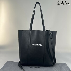 1円【新品未使用】BALENCIAGA バレンシアガ エブリデイ 2way トートバッグ ハンドバッグ ショルダーバッグ XS 男女兼用 レザー 黒 人気