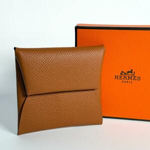 新品同様 HERMES エルメス バスティア コインケース 小銭入れ 箱付き レディース メンズ ユニセックス 革小物 ミニ ウォレット 本革