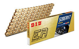 DID 520ERV7-114L ZJ(カシメ) GOLD 4525516361224 大同工業株式会社 D.I.D バイクチェーン