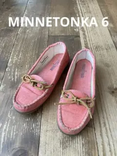 MINNETONKA ミネトンカ　デッキシューズ　6 ピンク