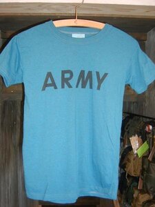 USタイプ ARMY Tシャツ後染め　M　ブルー　040634