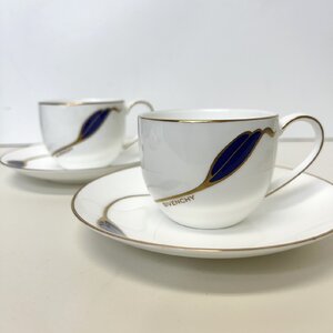 【86】【併売】 GIVENCHY ジバンシイ カップ＆ソーサー BONE CHINA ボーンチャイナ YAMAKA ヤマカ 洋食器 ブランド食器 2客 ②