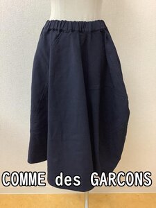 コム デ ギャルソン (COMME des GARCONS) ネイビー 2wayスカート ウエストゴム サイズXS