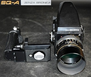 NY6-52【ジャンク品】ZENZA BRONICA　SQ-A　ゼンザブロニカ　中判カメラ　フィルムカメラ　レンズ　カメラ　破損あり　中古品　保管品