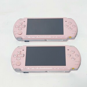 1円〜 動作品 SONY ソニー PlayStation Portable PSP プレイステーションポータブル PSP-3000 ブロッサムピンク 2台