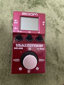 ほぼ　新品　zoom ズーム　ms60b ベース　エフェクター　マルチ　 MS-60B MULTISTOMP ベース用マルチエフェクター