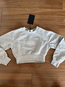 ☆★☆★ 新品 “BALR.(ボーラー) グレー　ハーフトップトレーナー　へそ出し　130-140ｃｍ★☆★