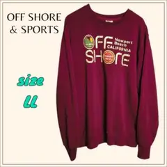 オフショア OFF SHORE & SPORTS トレーナー LL ワイン色