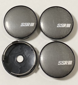 SSR ホイールキャップ センターキャップ ハブキャップ グレー black 60mm 4個セット