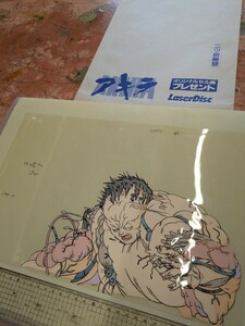 激レア　非売品　直筆　アキラ　AKIRA 　セル画　オリジナルセル画プレゼント用袋付き『覚醒鉄男シーン』　大友克洋