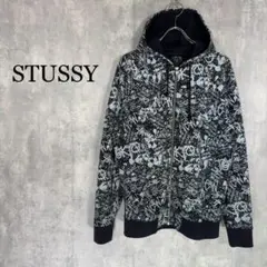 『STUSSY』ステューシー (M) 総柄プリントジップパーカー