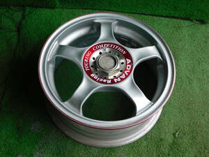 ★TC ADVAN RACING 14インチ★5JJ×14 OFF:+42 PCD；100-4H ハブ径；66mm 傷、汚れ、塗装剥がれ、錆等あり　1本 MADE IN JAPAN