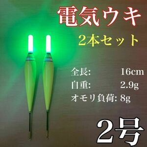 電気ウキ　2号　棒ウキ　LED ハピソン　アオリイカ　冨士灯器　夜釣り　アジ