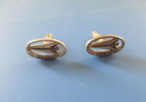 ★[A63847・ブルーバード カフスボタン2点セット] NISSAN Bluebird cuff links 。★