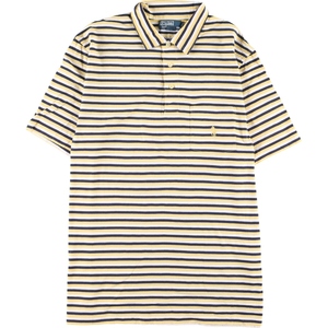 古着 ラルフローレン Ralph Lauren POLO by Ralph Lauren 半袖 ボーダー ポロシャツ メンズL /eaa347639