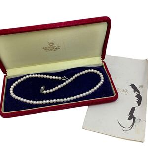 MIKIMOTO ミキモト パール ネックレス 真珠 約5.5mm-5.8mm 総重量21.8g 10532