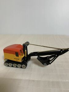 Tekno 860 AKERMAN 752テクノショベルカー アッカーマン デンマーク/レトロ/作業車/ミニカー/塗装削れ剥がれサビタイヤチェーン難/ジャンク