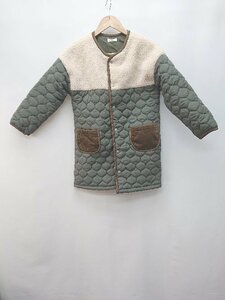 ◇ BREEZE ブリーズ キッズ 子供服 キルティング ボア 長袖 ブルゾン ジャンパー サイズ130 カーキ系 レディース メンズ P