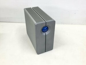 LACIE /　RAID対応2bayハードディスク /ケースのみ　ネジなし　品番不明　通電のみ確認　中古品　(管：2FO-M）